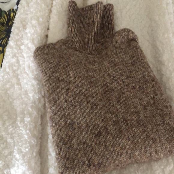 J Crew oatmeal brown marled wool tneck sweater. Worn twice. Great condition. - Picture 13 of 16
